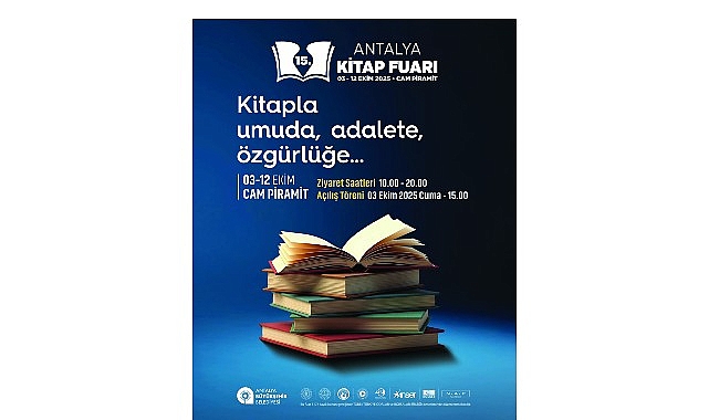 15. Antalya Kitap Fuarı 3 Ekim’de başlıyor