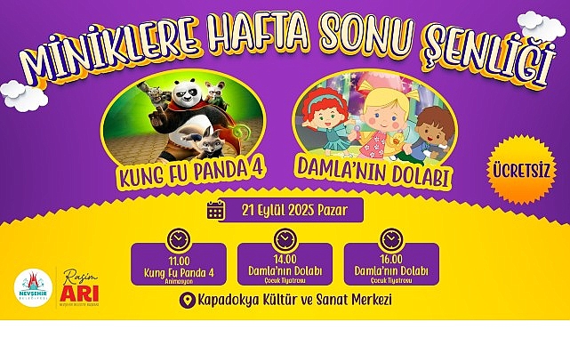 Nevşehir Belediyesi’nden Miniklere Hafta Sonu Şenliği