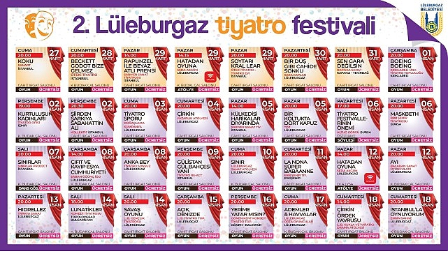Lüleburgaz 2. Tiyatro Festivali başlıyor