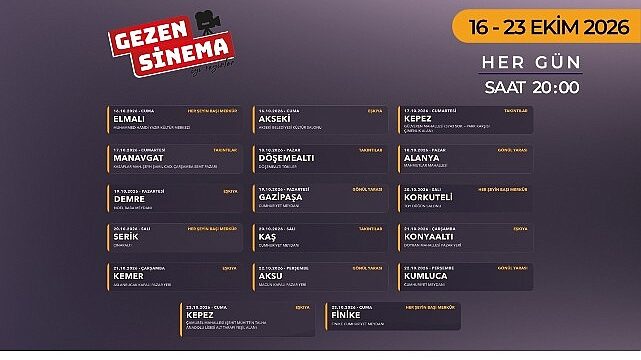 Altın Portakal Heyecanı “Gezen Sinema” ile Antalya’nın Dört Bir Yanına Yayılıyor