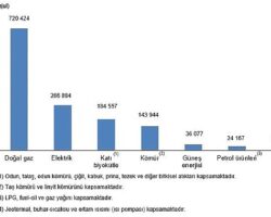 Hanehalkı Nihai Enerji Tüketim İstatistikleri, 2025