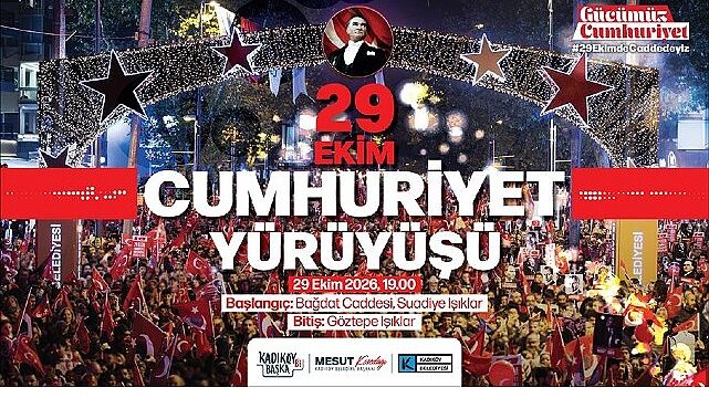 Kadıköy’de Büyük Cumhuriyet Yürüyüşü