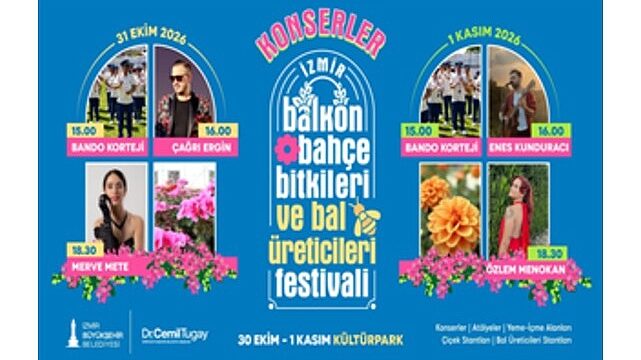 Kültürpark’ta çiçek ve bal festivali başlıyor
